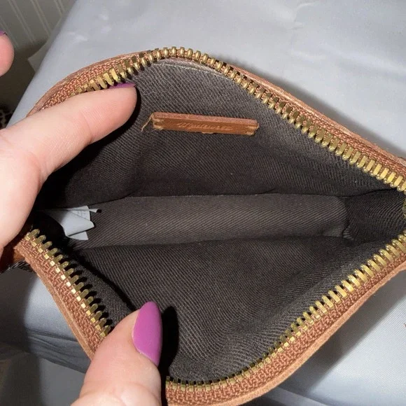 Madewell The Simple Pouch Belt Bag Brown Leather Sling Bag Purse Fanny Pack - Picture 8 of 15